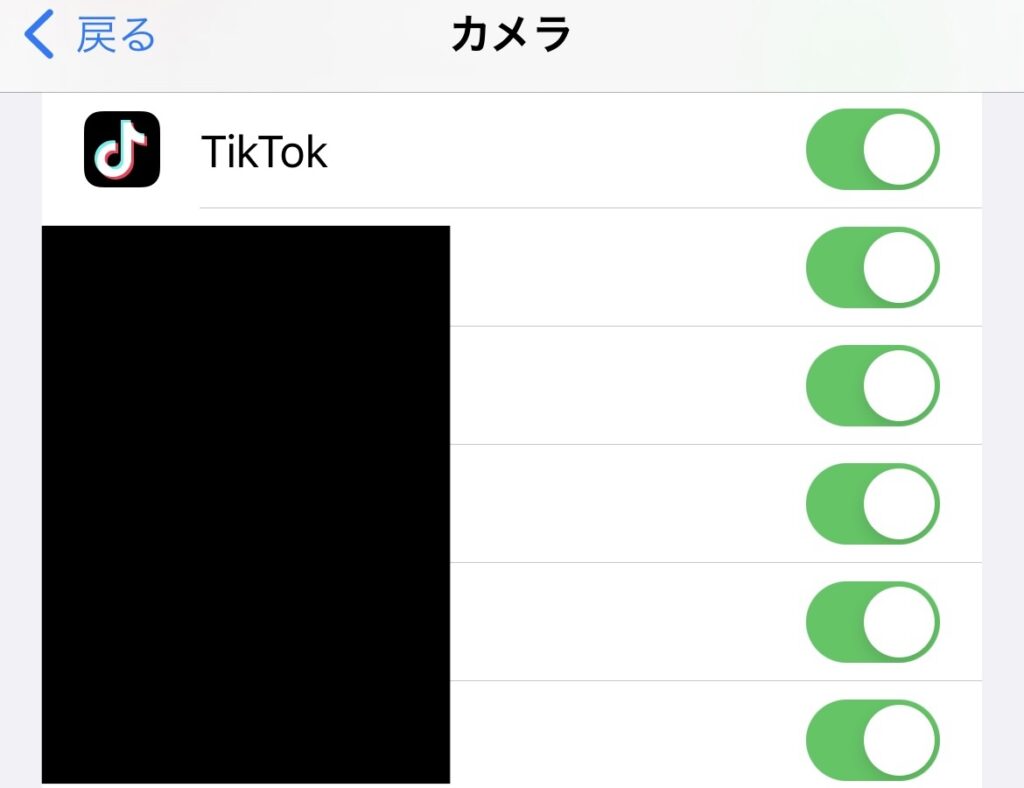 TikTok（ティックトック）iPhoneカメラ設定